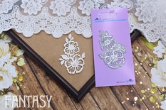 Ножи для вырубки Fantasy рамка «Куст шиповника» размер 6.3*4.2 см