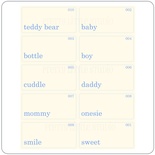 Флэш-карточки со словами "Baby Boy One Word",  размер: 5x10см, 10 шт.