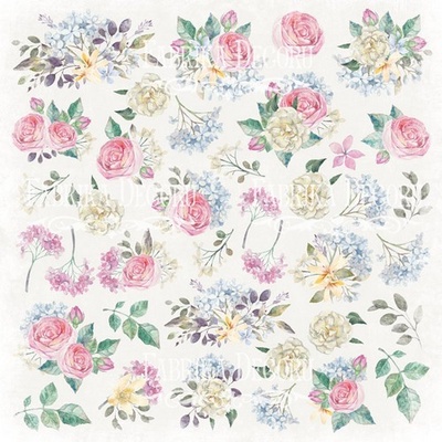 Лист с картинками для вырезания Shabby garden, ТМ Фабрика Декору