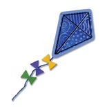 Набор лезвий с штампиками от Sizzix - Framelits Die Set 9PK w/Stamps - Kites