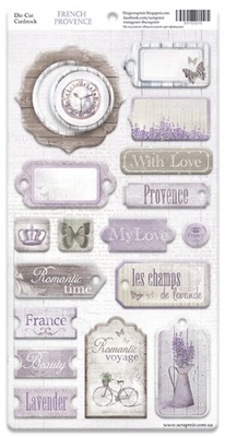 Чипборд для скрапбукинга от Scrapmir - French Provence, 18 шт