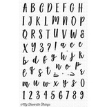 Акриловый штамп My Favorite Things - Mini Well-Connected Alphabet and Numbers