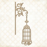 Чипборд Blue Fern Studios - Fancy Birdcage