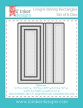 Нож для вырубки от Lil' Inker Designs - Stitched Mats: Long & Skinny Rectangles