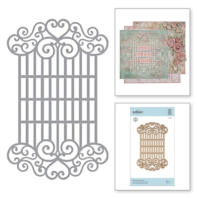 Нож для вырубки от Spellbinders - Swirl Lattice Panel