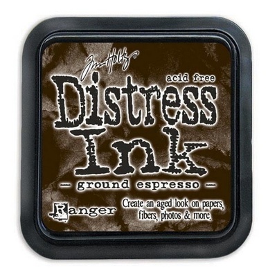 Штемпельная подушка Ranger Distress Ink Pad - August - Ground Espresso