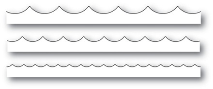 Нож для вырубки от Poppystamps - Wave Trio