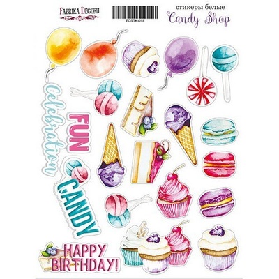 Набор наклеек Candy shop, ТМ Фабрика Декора