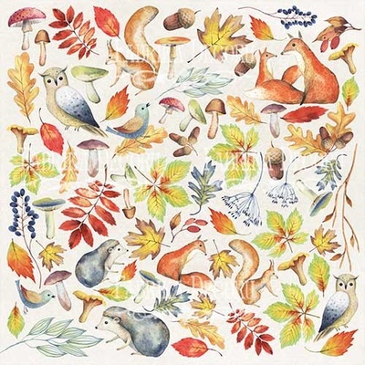 Лист с картинками для вырезания Colors of Autumn, ТМ Фабрика Декора