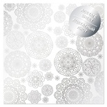 Ацетатный лист с фольгированием Silver Napkins, ТМ Фабрика Декора