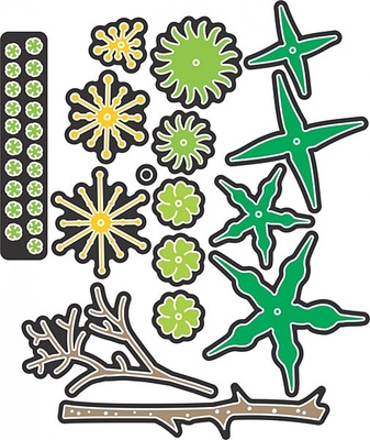 Лезвия Embellishment #2 от Cheery Lynn Designs, 16 шт.
