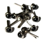 Набор брадсов Eyelet Outlet - Pearl Brads Black, цвет черный, 5 мм, 10 штук