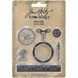 Набор металлических украшений Tim Holtz - Idea-Ology Metal Odds & Ends, 7 штук