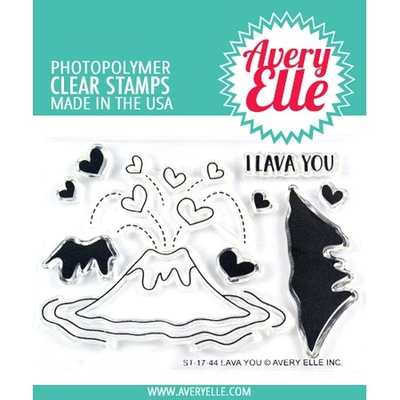 Акриловый штамп Avery Elle - Lava You Clear Stamps