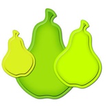 Лезвия от Spellbinders - Nested Pear - Груша, 3 шт